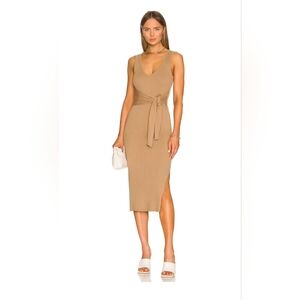 Good‎ American Belted Body Dress in Taupe NWT​
